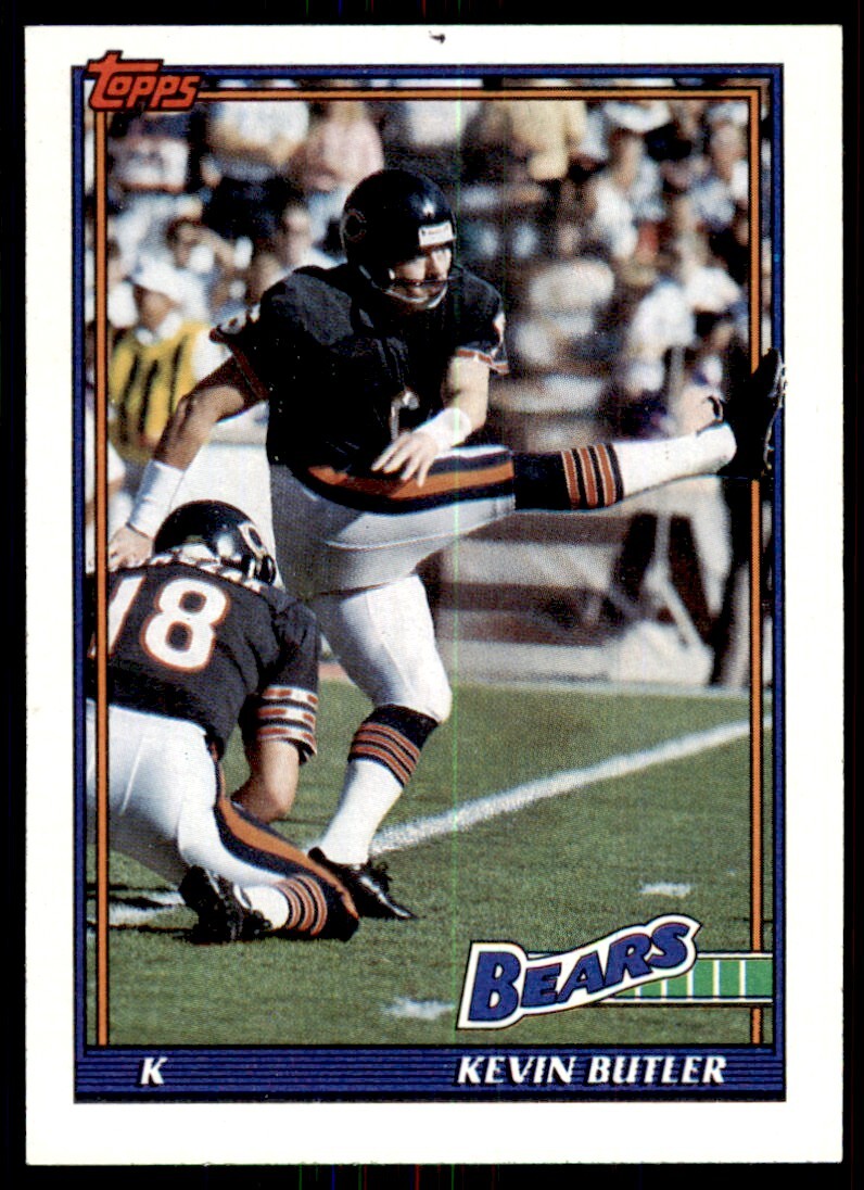 1991 Topps Kevin Butler Chicago Bears #166