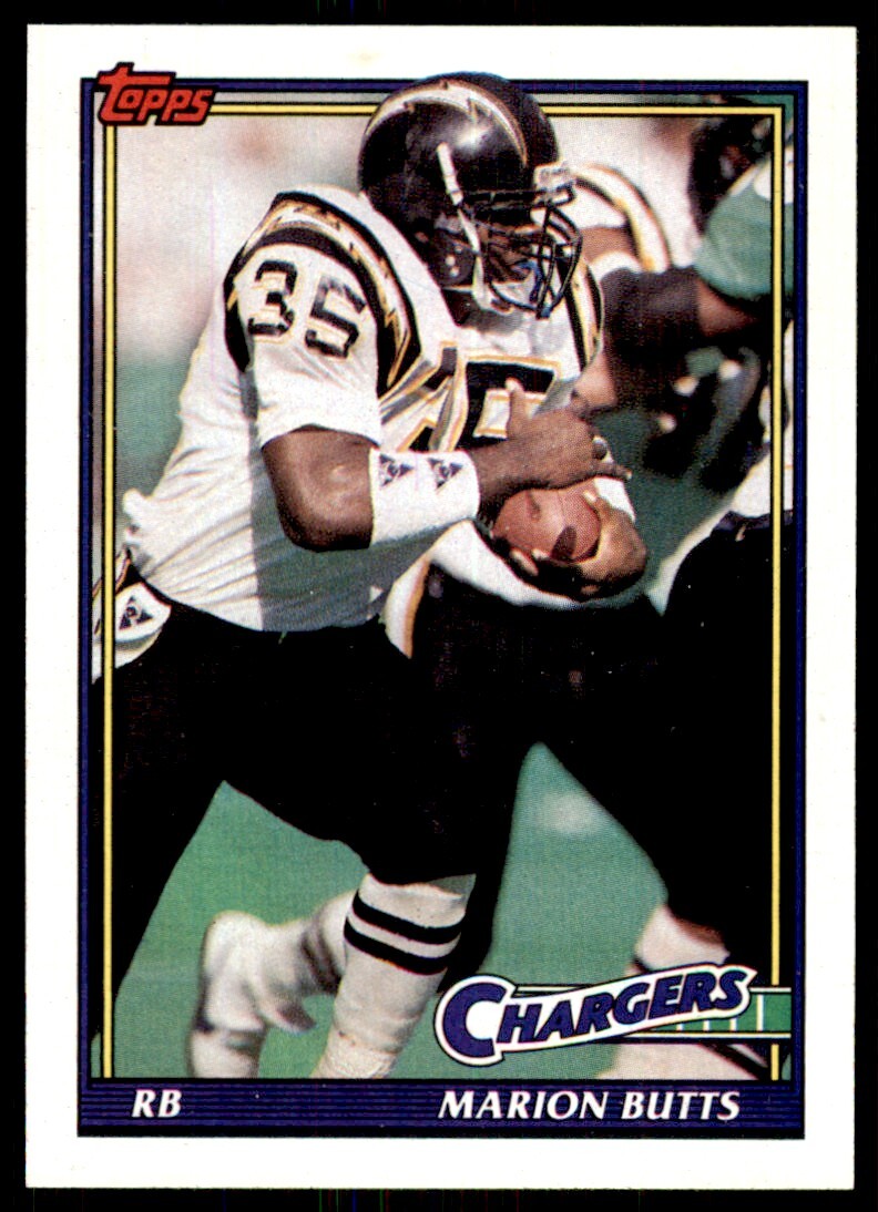1991 Topps Marion Butts San Diego Chargers #425