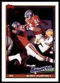 1991 Topps Bobby Humphrey Denver Broncos #550