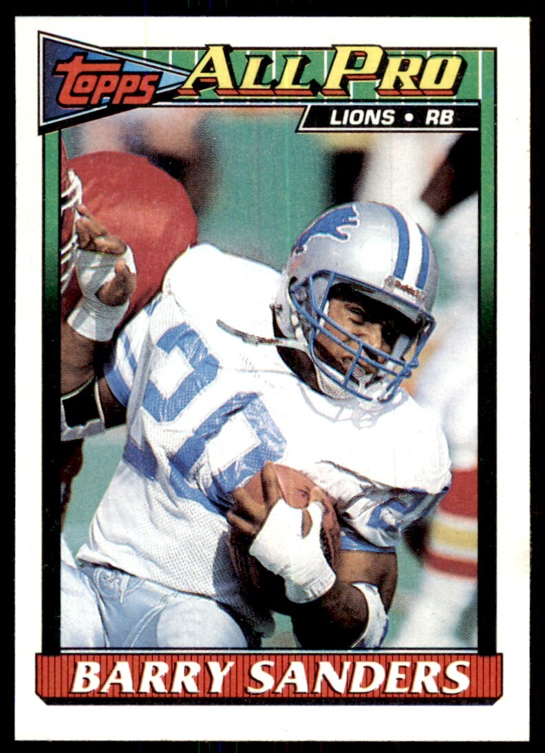 1991 Topps Barry Sanders Detroit Lions #415