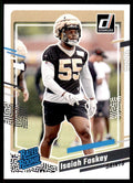 2023 Donruss Isaiah Foskey New Orleans Saints #373