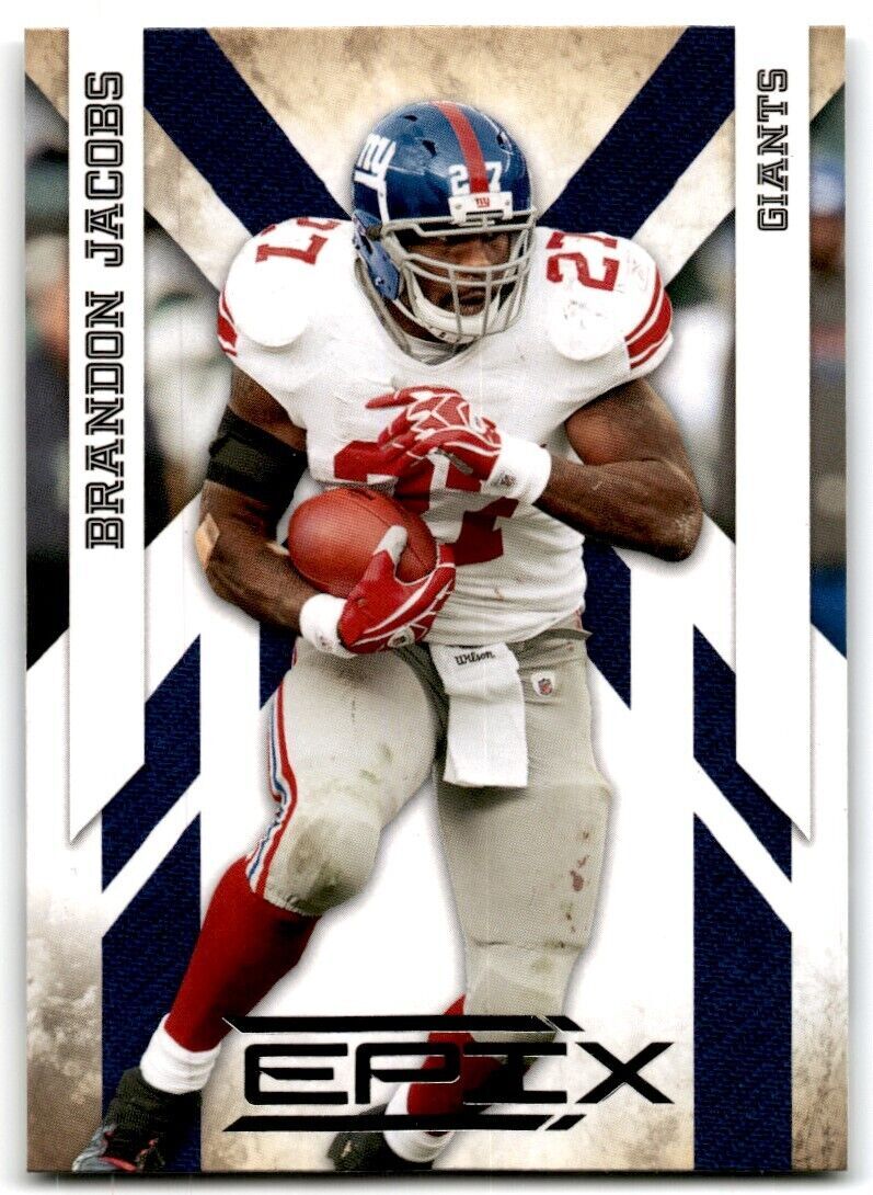 2010 Panini Epix Brandon Jacobs New York Giants #63