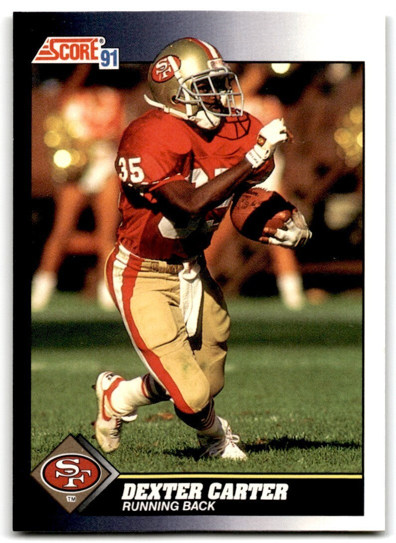 1991 Score Dexter Carter San Francisco 49ers #546