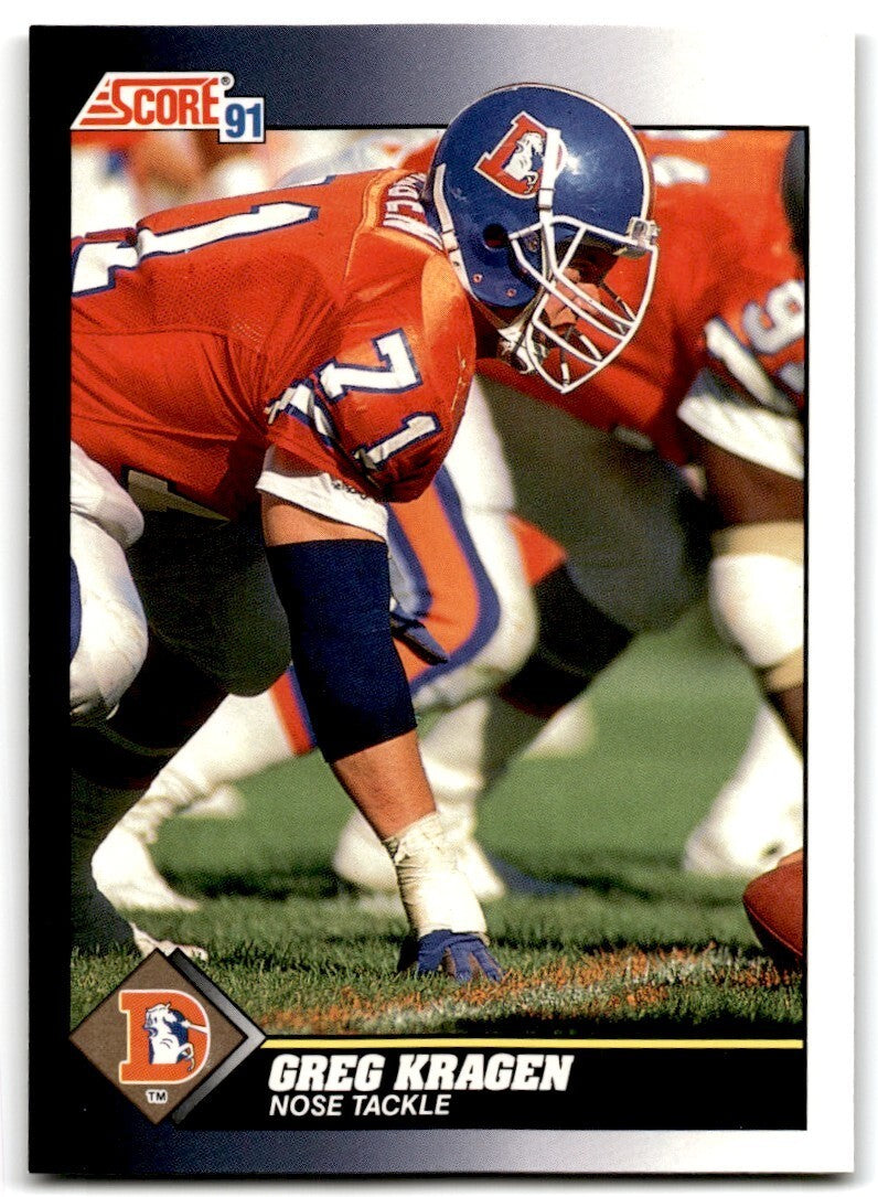 1991 Score Greg Kragen Denver Broncos #463
