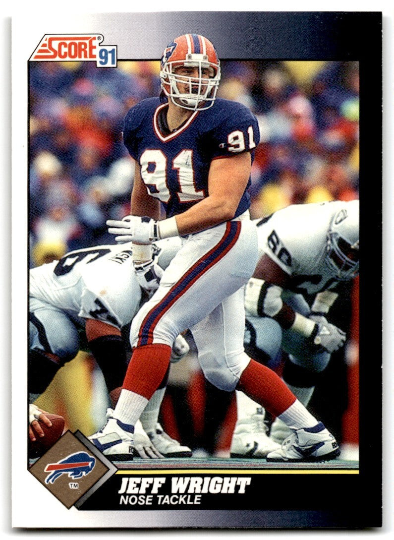 1991 Score Jeff Wright Rookie Buffalo Bills #493