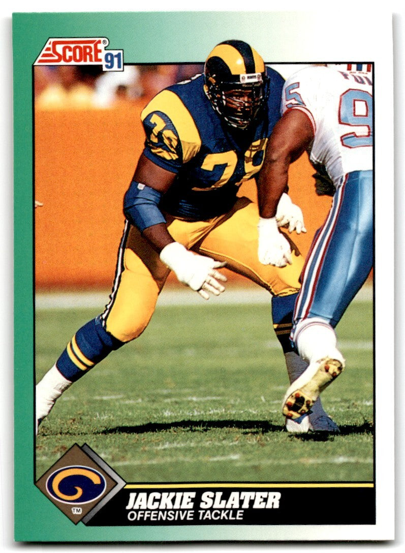 1991 Score Jackie Slater Los Angeles Rams #271
