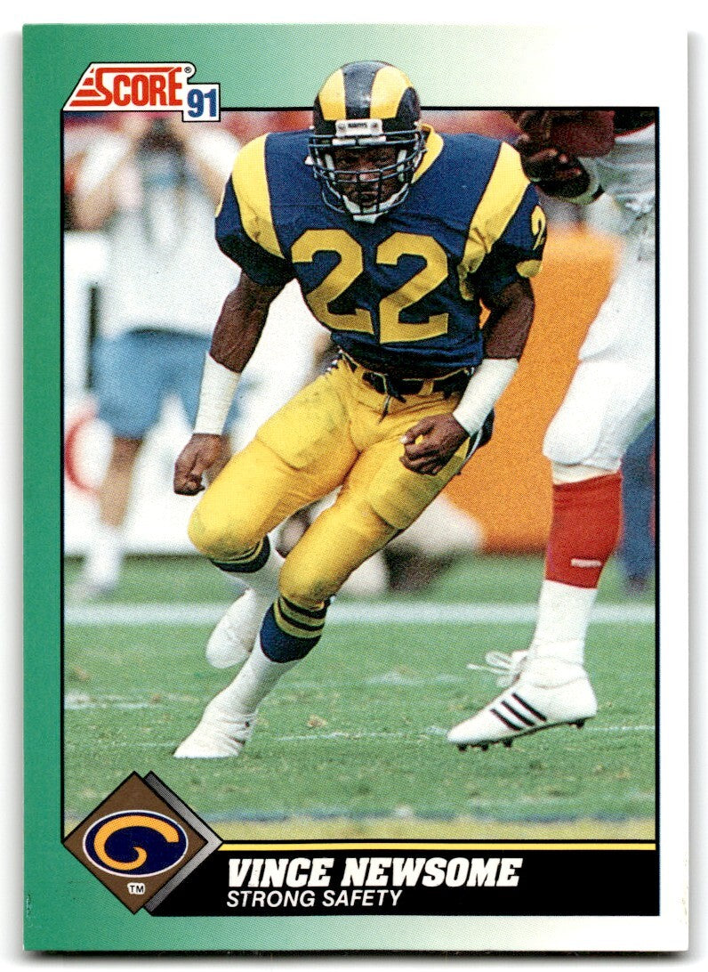 1991 Score Vince Newsome Los Angeles Rams #259