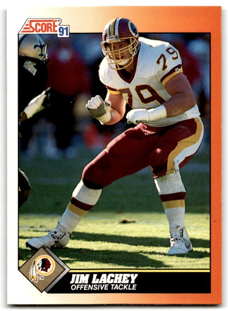 1991 Score Jim Lachey Washington Redskins #360