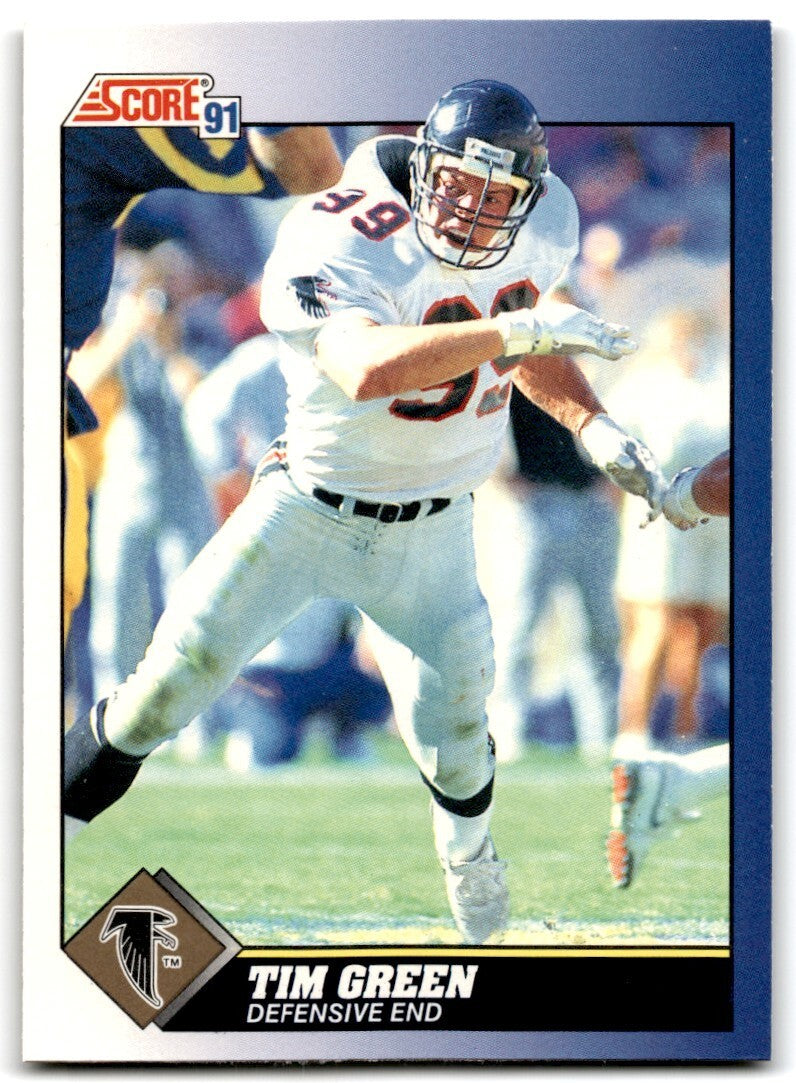 1991 Score Tim Green Atlanta Falcons #99