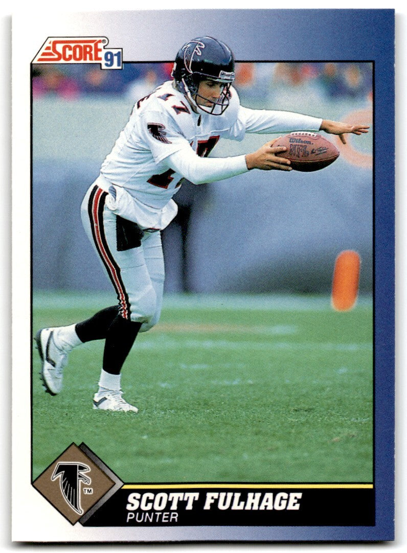 1991 Score Scott Fulhage Atlanta Falcons #39