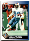 1991 Score Gerald McNeil Houston Oilers #10