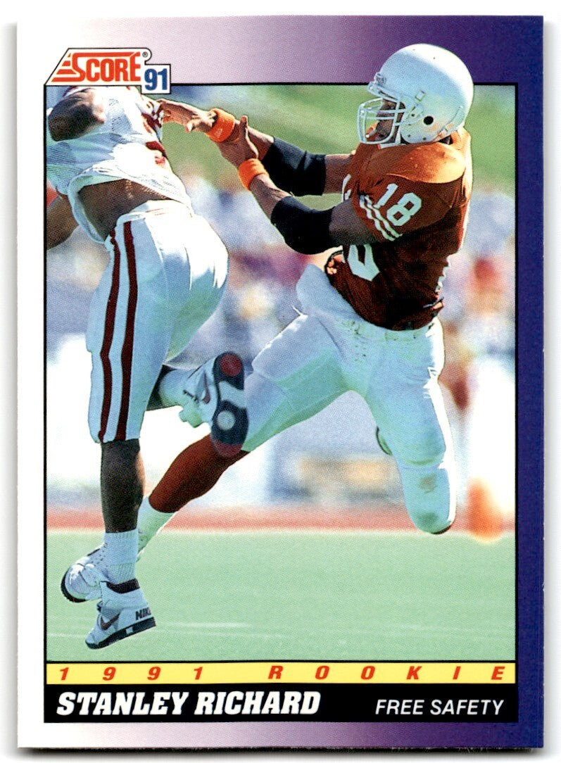1991 Score Stanley Richard Rookie San Diego Chargers #586