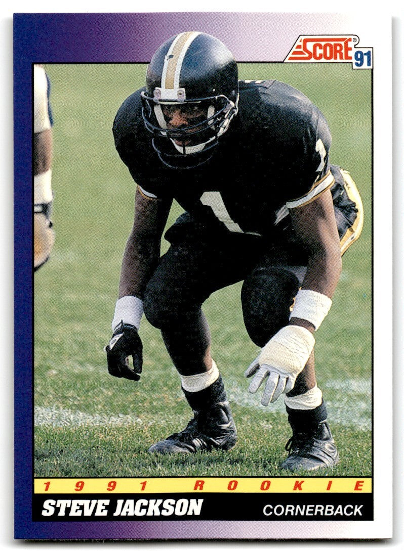1991 Score Steve Jackson Rookie Houston Oilers #598
