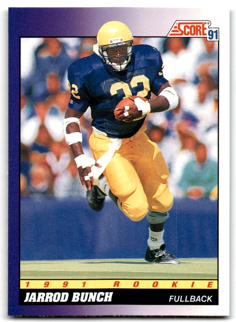 1991 Score Jarrod Bunch Rookie New York Giants #581