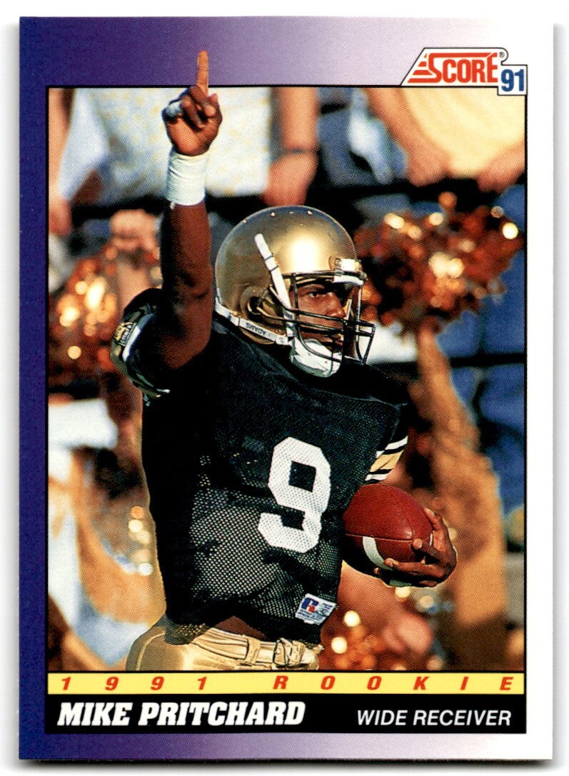 1991 Score Mike Pritchard Rookie Atlanta Falcons #592