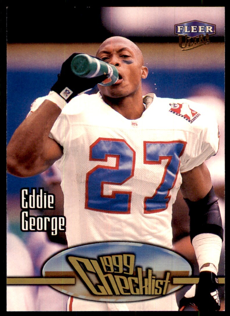 1999 Fleer Ultra Eddie George Check Tennessee Oilers #249