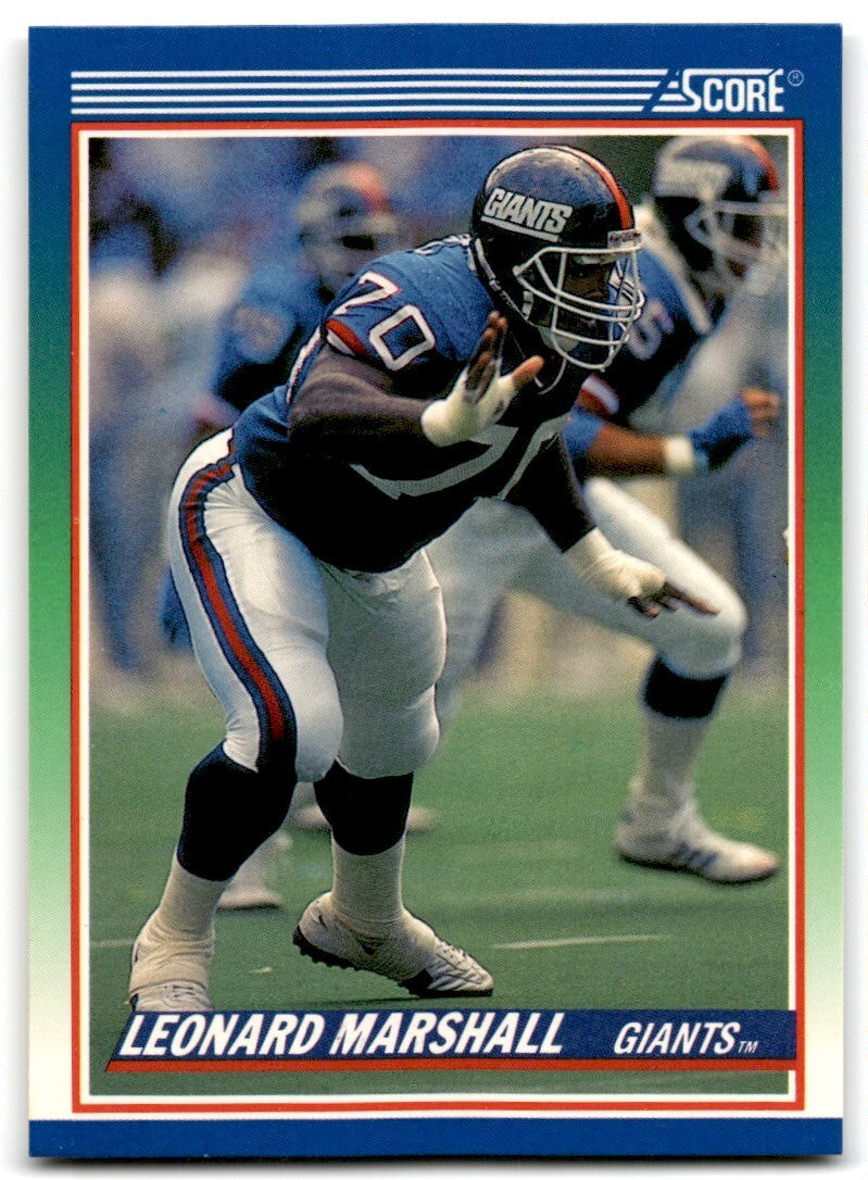 1990 Score Leonard Marshall New York Giants #375