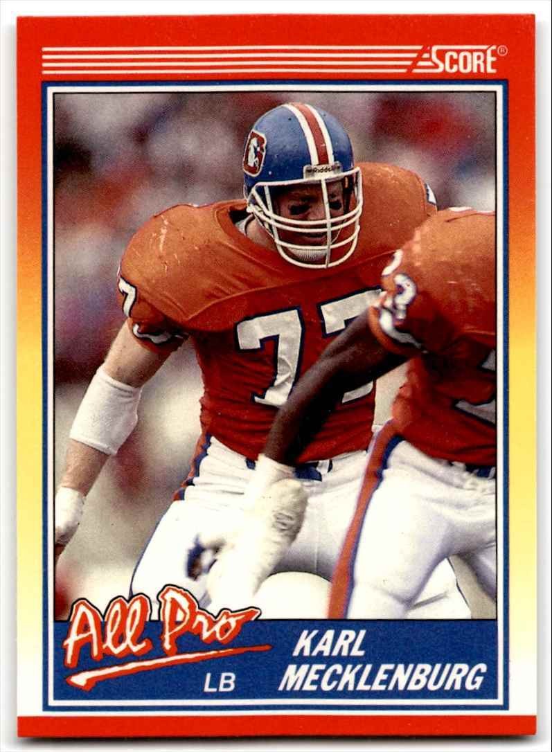 1990 Score Karl Mecklenburg Denver Broncos #569