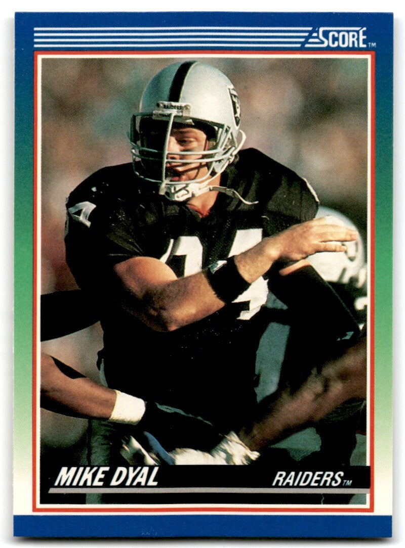 1990 Score Mike Dyal Rookie Los Angeles Raiders #86