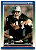 1990 Score Mike Dyal Rookie Los Angeles Raiders #86
