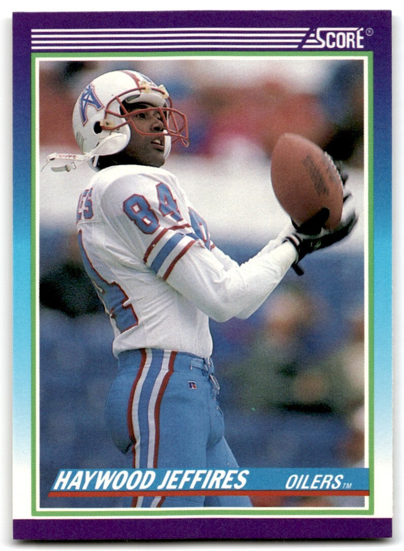 1990 Score Haywood Jeffires Rookie Houston Oilers #506