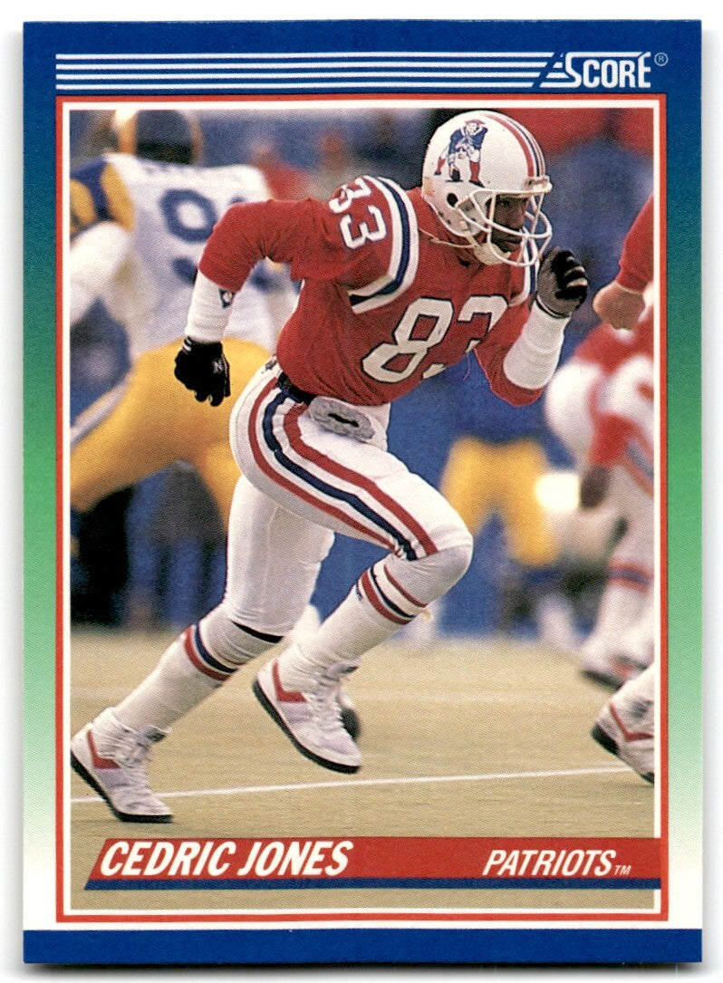 1990 Score Cedric Jones Rookie New England Patriots #418