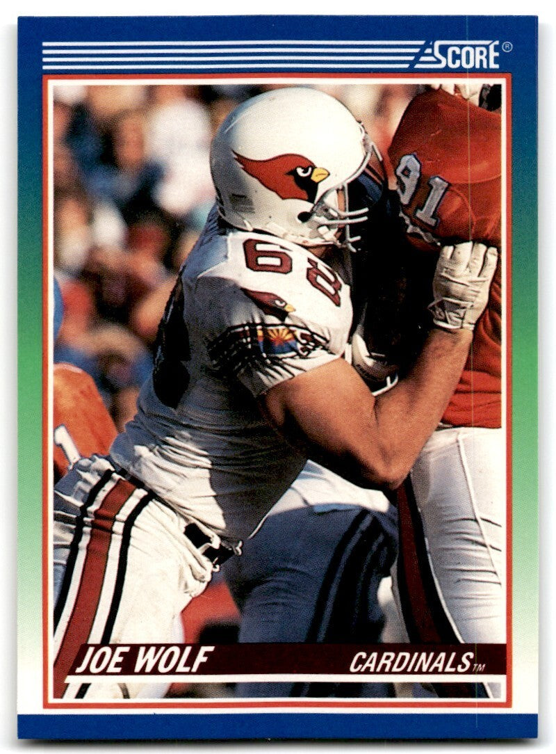 1990 Score Joe Wolf Phoenix Cardinals #412