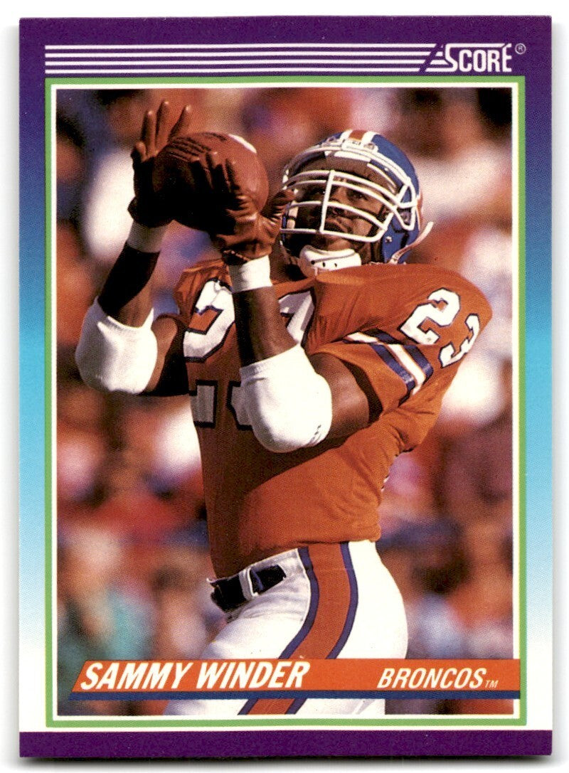 1990 Score Sammy Winder Denver Broncos #540