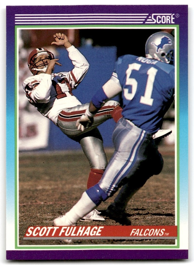 1990 Score Scott Fulhage Atlanta Falcons #518