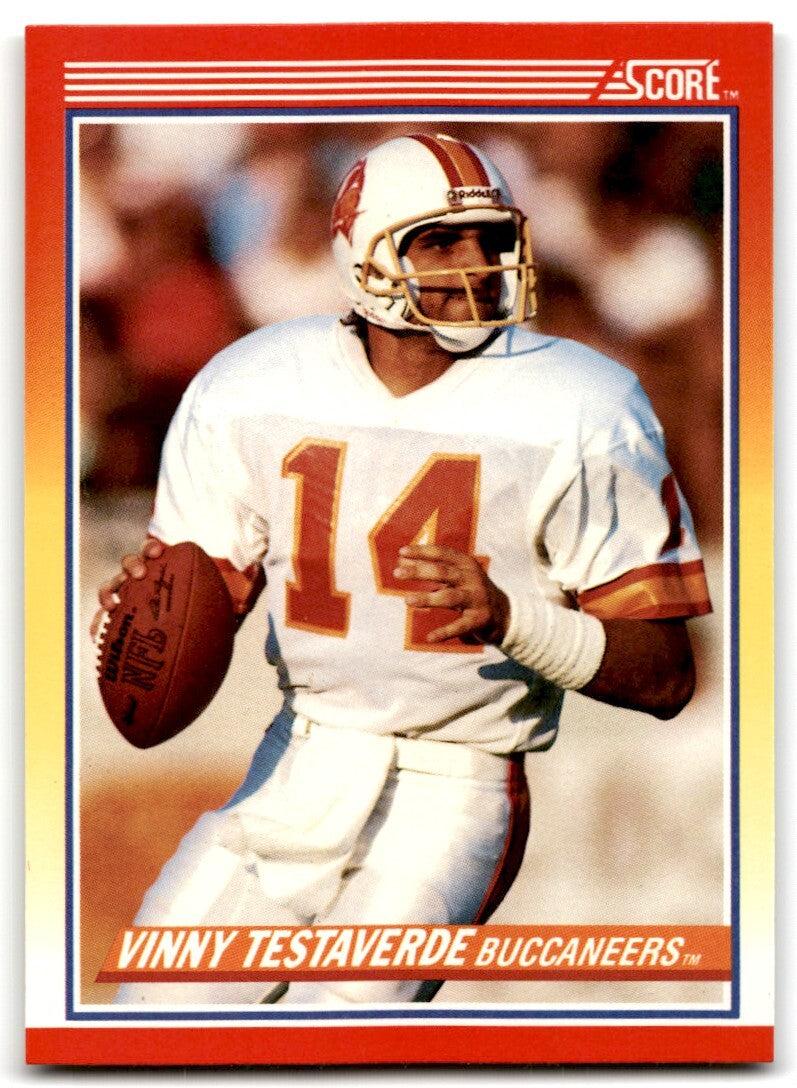1990 Score Vinny Testaverde HOF Tampa Bay Buccaneers #261