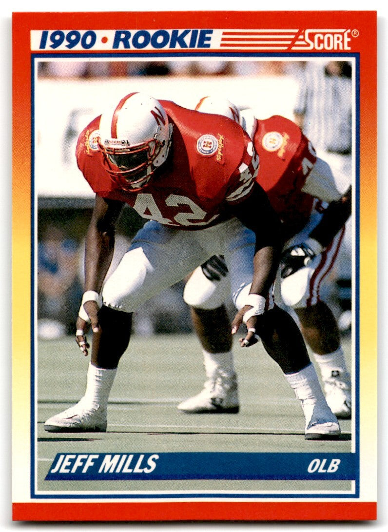 1990 Score Jeff Mills Rookie San Diego Chargers #653