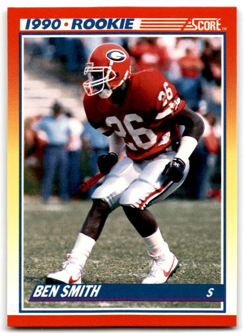 1990 Score Ben Smith Rookie Georgia Bulldogs #310
