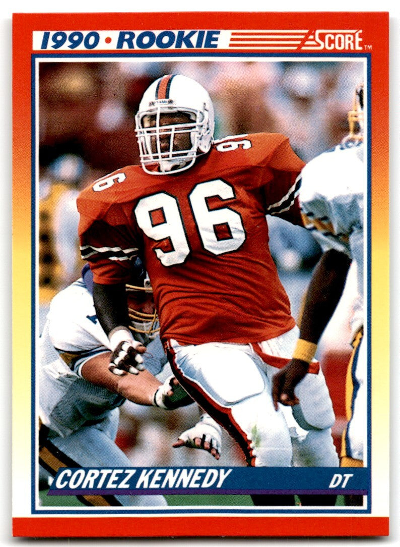 1990 Score Cortez Kennedy Rookie Miami Hurricanes #299
