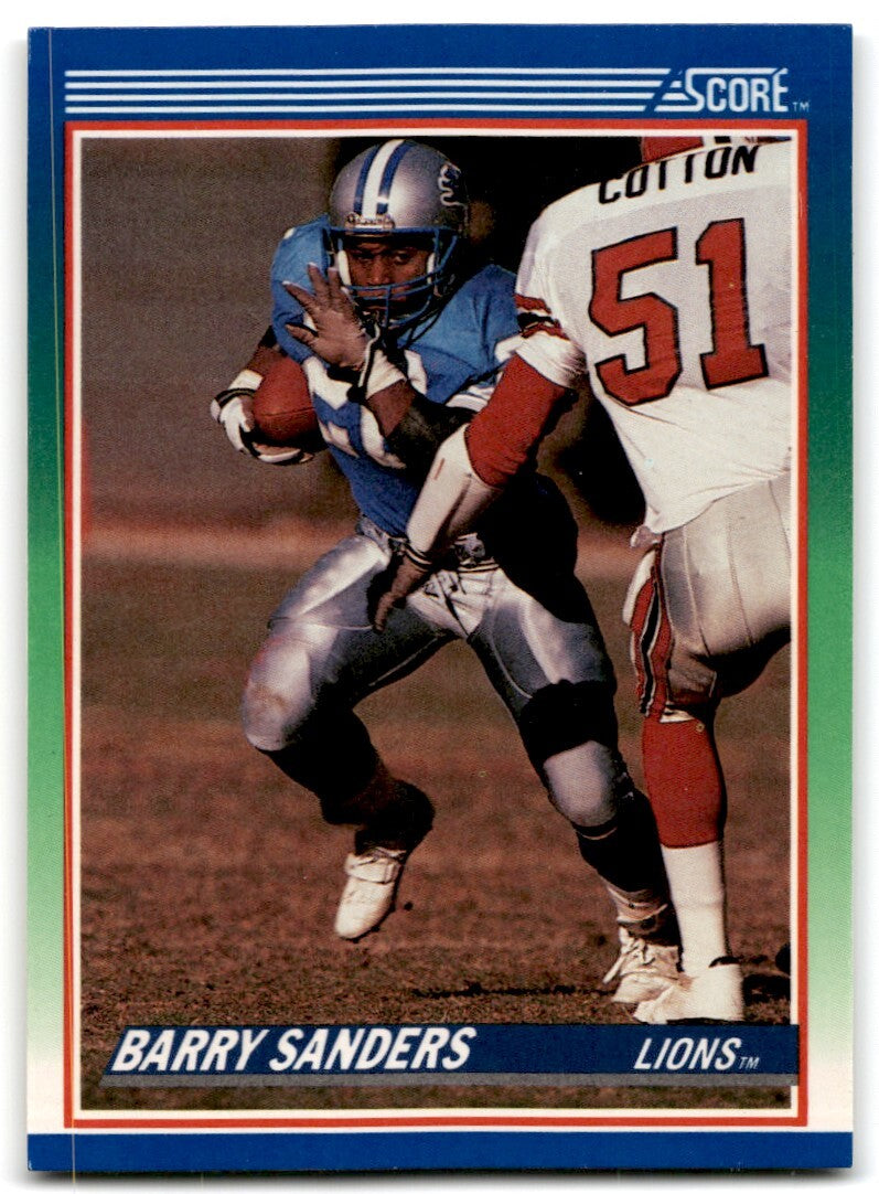 1990 Score Barry Sanders Detroit Lions #20