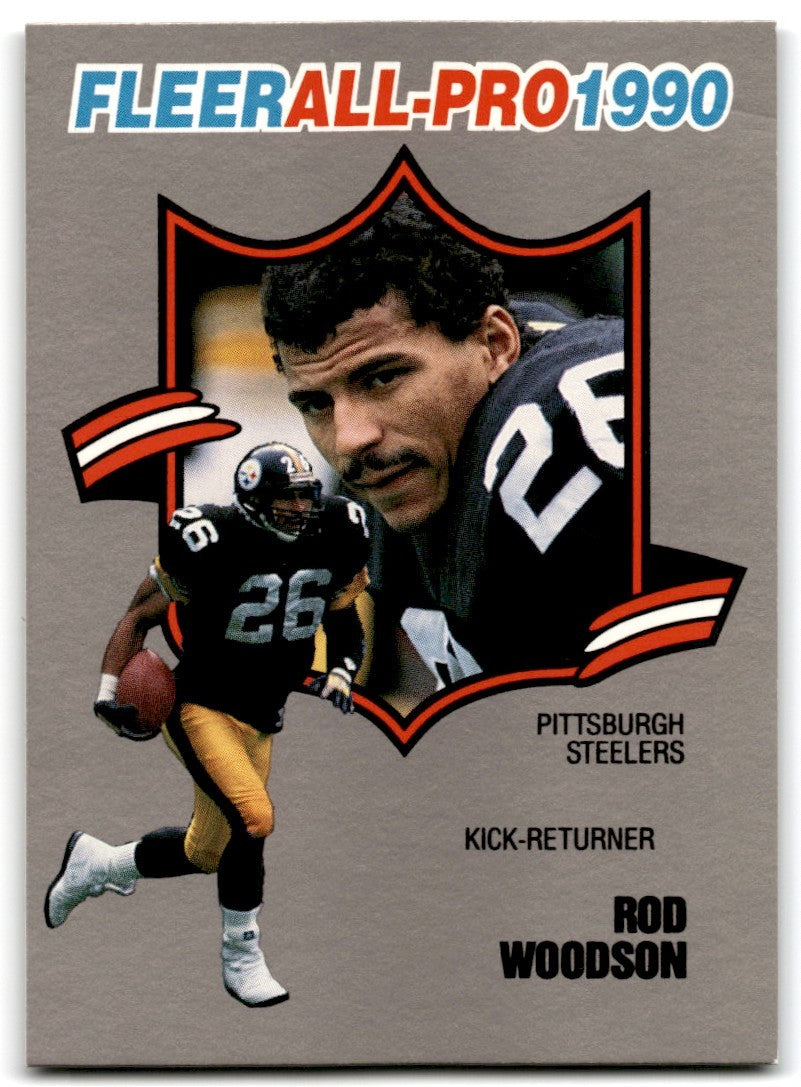 1990 Fleer Rod Woodson Pittsburgh Steelers #25