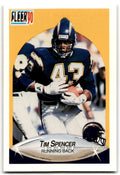 1990 Fleer Tim Spencer San Diego Chargers #314