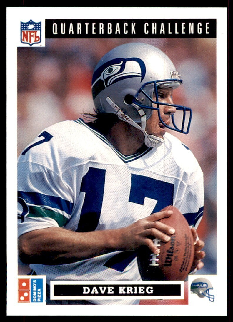 1991 Domino's The Quarterbacks Dave Krieg Seattle Seahawks #27