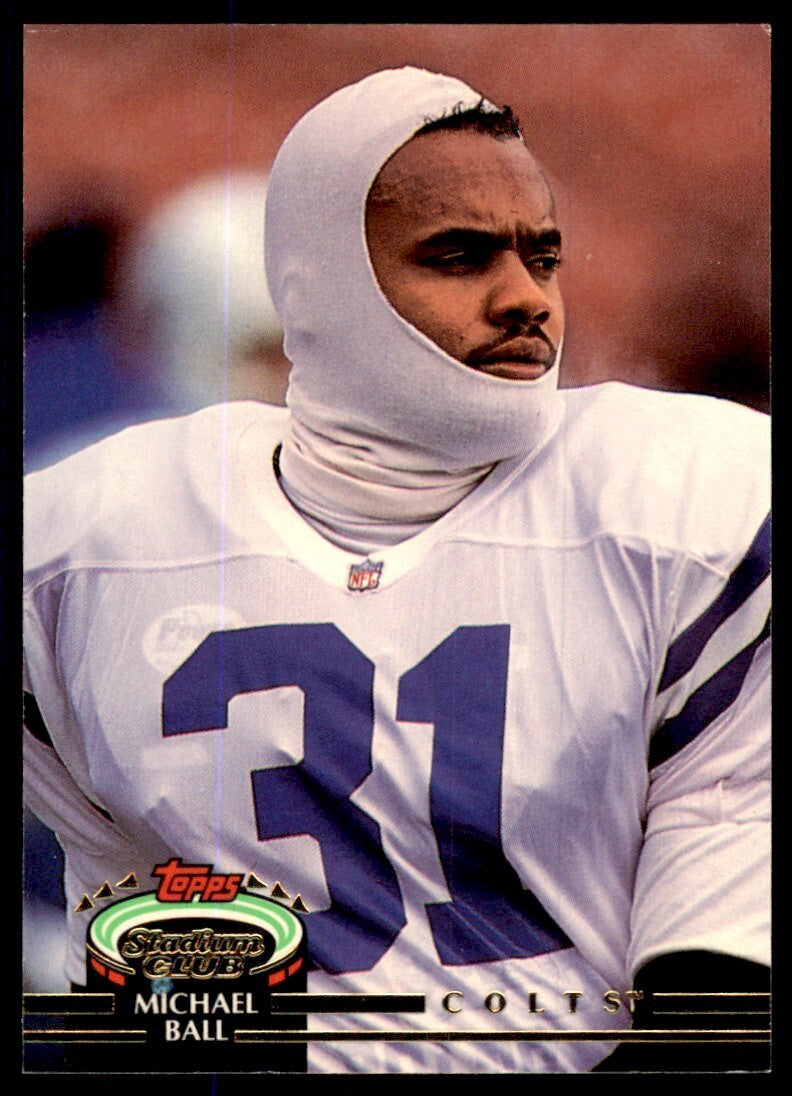 1992 Stadium Club Michael Ball Football Cards #458