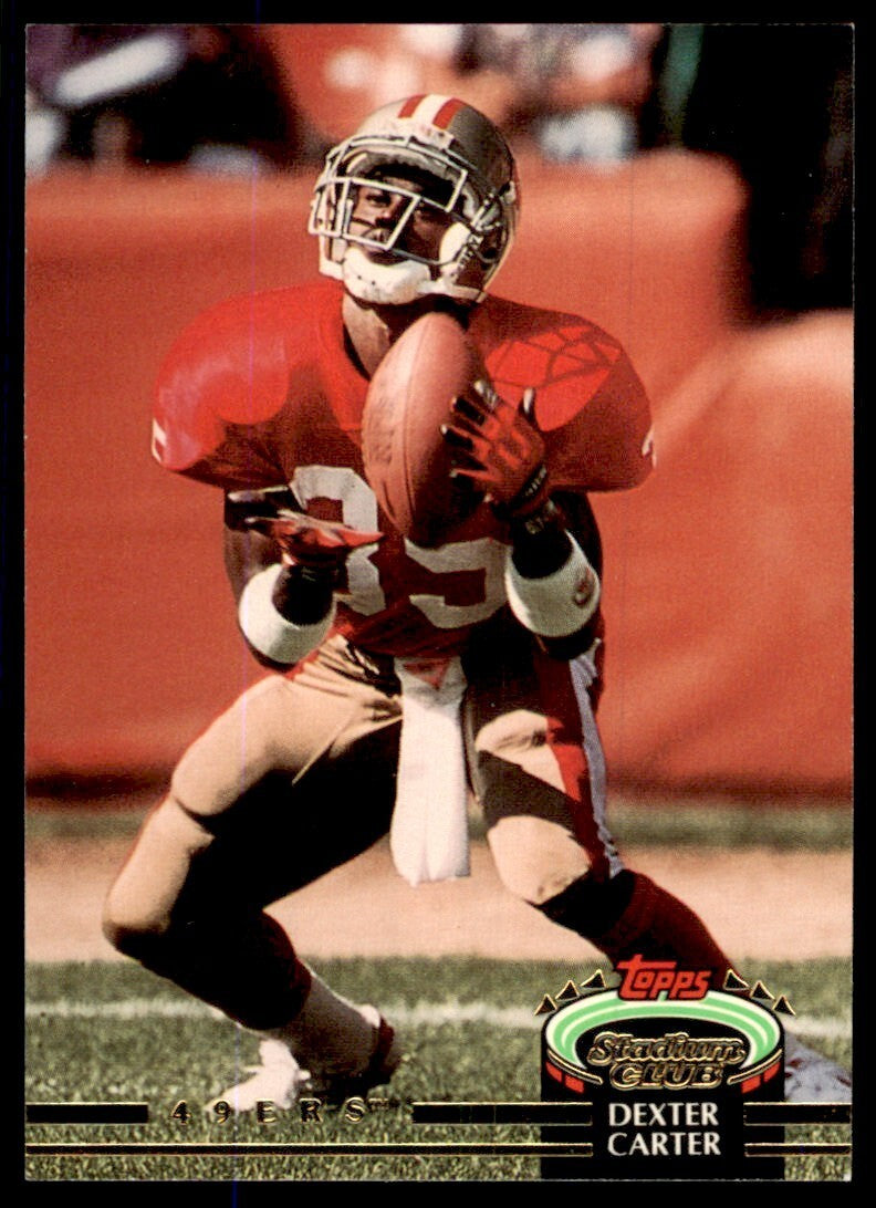 1992 Stadium Club Dexter Carter Football Cards #464