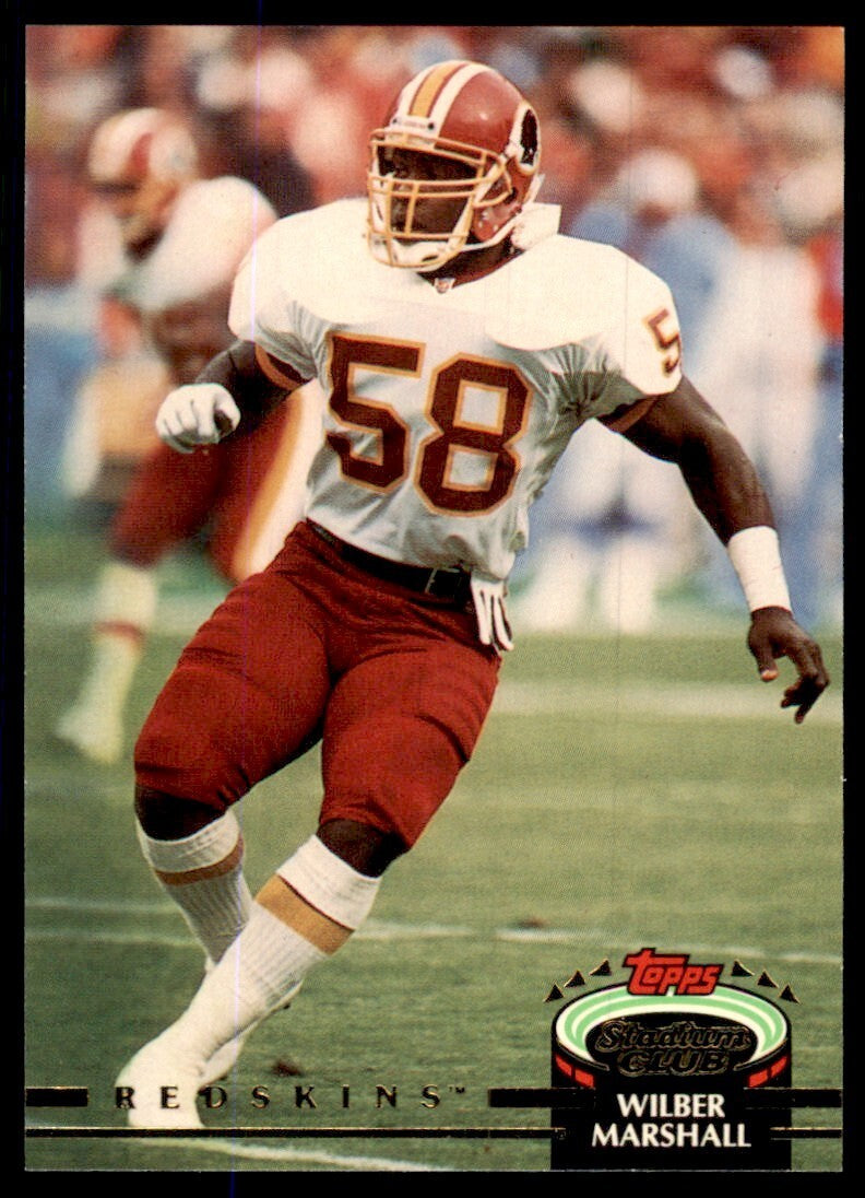 1992 Stadium Club Wilber Marshall Football Cards #472