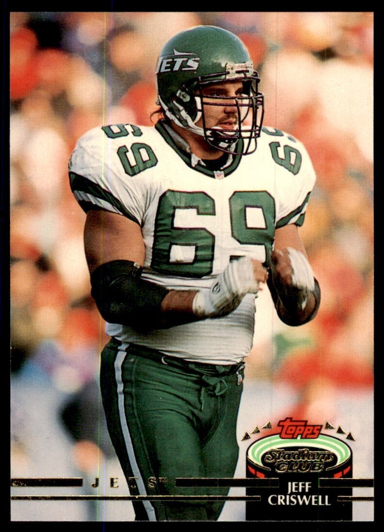 1992 Stadium Club Jeff Criswell Football Cards #512