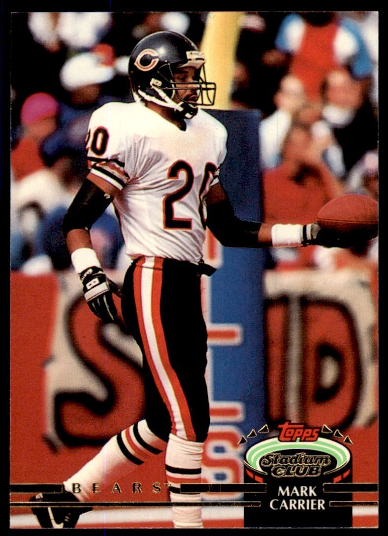 1992 Stadium Club Mark Carrier Football Cards #329