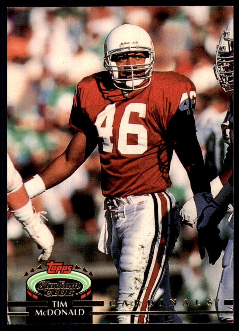 1992 Stadium Club Tim McDonald Football Cards #590