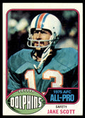 1976 Topps Jake Scott Football Cards #120