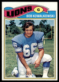 1977 Topps Bob Kowalkowski Football Cards #344
