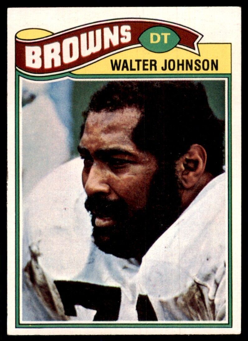 1977 Topps Walter Johnson Football Cards #476