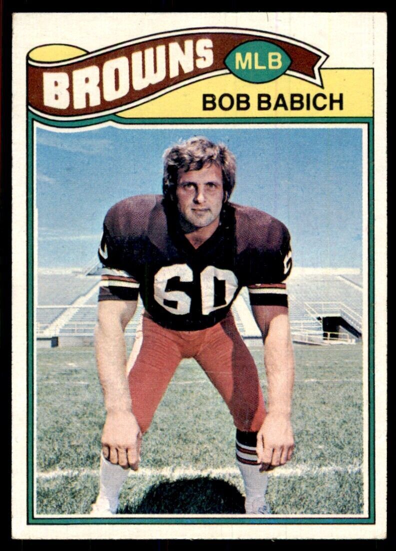1977 Topps Bob Babich A Football Cards #47