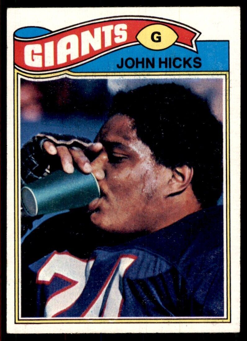 1977 Topps John Hicks A Football Cards #277
