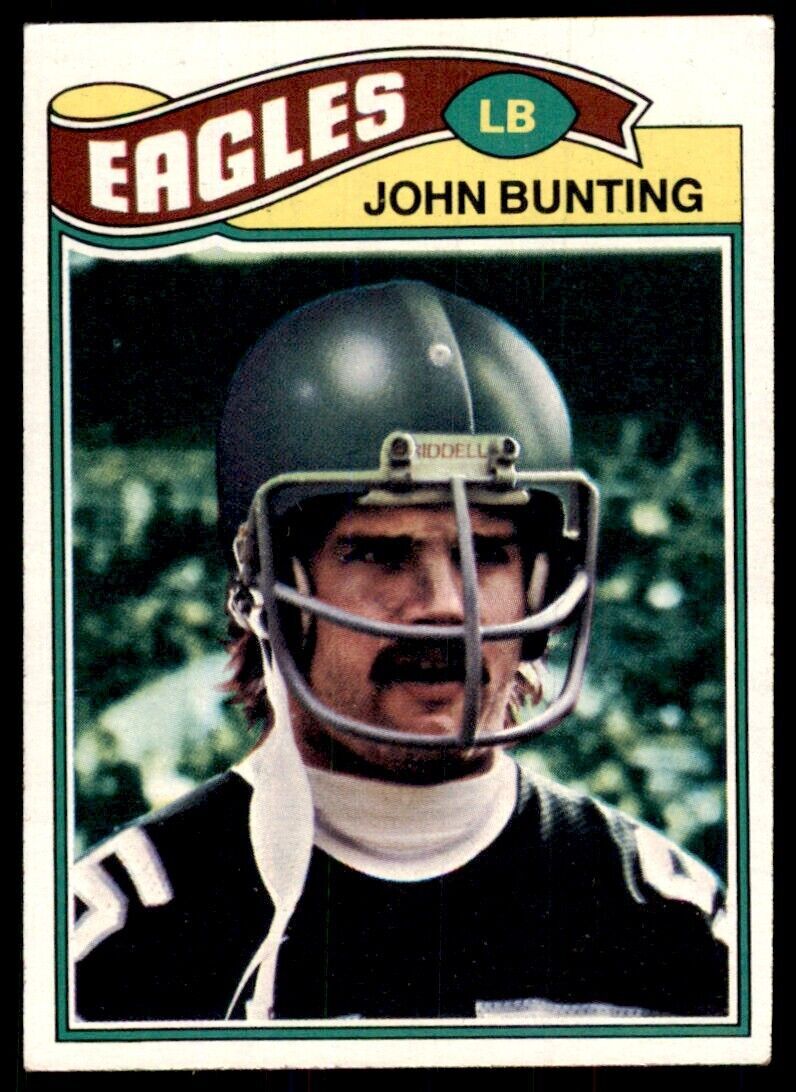 1977 Topps John Bunting A Football Cards #56