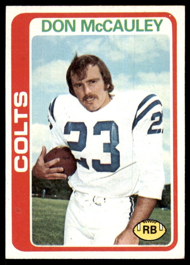 1978 Topps Don McCauley A Football Cards #478